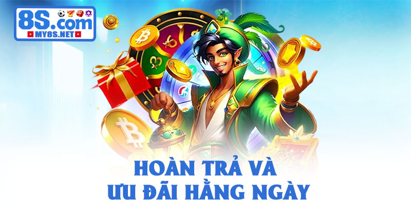 Khuyến mãi 8S – Hệ thống ưu đãi hấp dẫn dành cho thành viên 2 Hoàn trả và ưu đãi hằng ngày